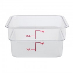 Cambro Camsquare vierkante polycarbonaat voedseldoos 1,9ltr