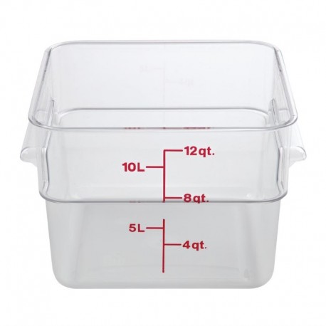Cambro Camsquare vierkante polycarbonaat voedseldoos 11,4ltr