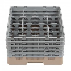 Cambro Camrack vaatwaskorf met 16 compartimenten max. glashoogte 25,7cm