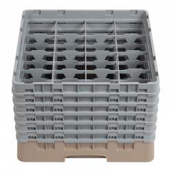 Cambro Camrack vaatwaskorf met 16 compartimenten max. glashoogte 29,8cm