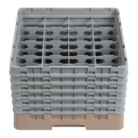 Cambro Camrack vaatwaskorf met 16 compartimenten max. glashoogte 29,8cm