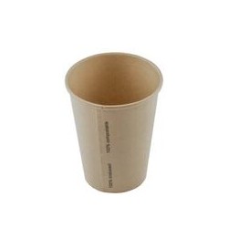 Bamboe karton/PLA milkshakebeker 12oz/360ml/90mm Ø (1000 stuks)