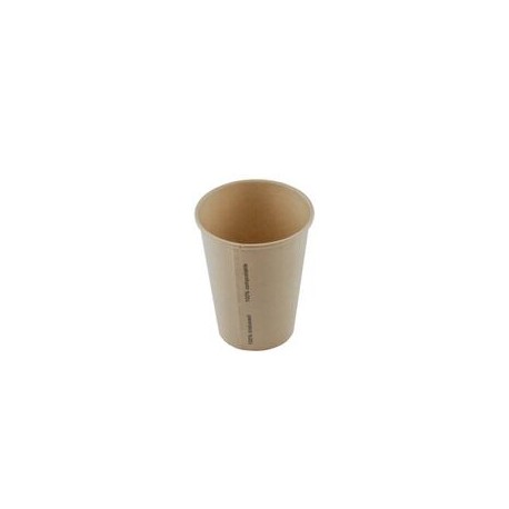 Bamboe karton/PLA milkshakebeker 12oz/360ml/90mm Ø