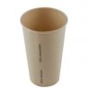 Bamboe karton/PLA milkshakebeker 16oz/480ml/90mm Ø 1000 stuks