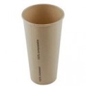 Bamboe karton/PLA milkshakebeker 22oz/660ml/90mm Ø 1000 stuks