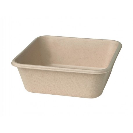 Duni Bagasse Box 155x155x53 900cc Bruin (80 stuks)