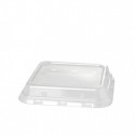 Duni rPET deksel tbv Bagasse Box 156x156 (80 stuks)