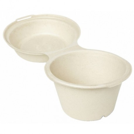 Duni Snackbox 575ml pulp met deksel (50 stuks)