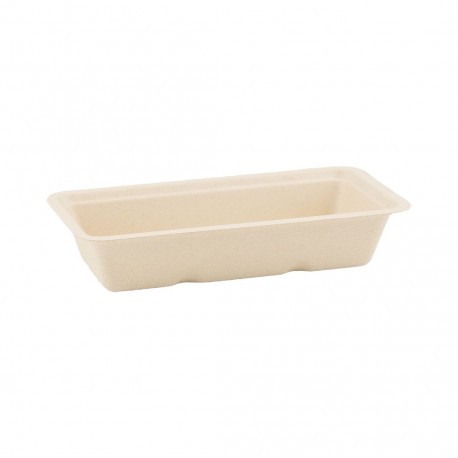 Suikerriet snackbakje A5 bruin 16 x 50 ( 800 stuks )