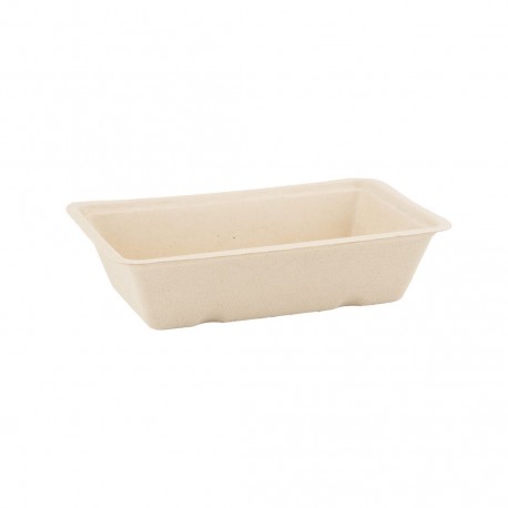 Suikerriet snackbakje A9 bruin 16 x 50 ( 800 stuks )