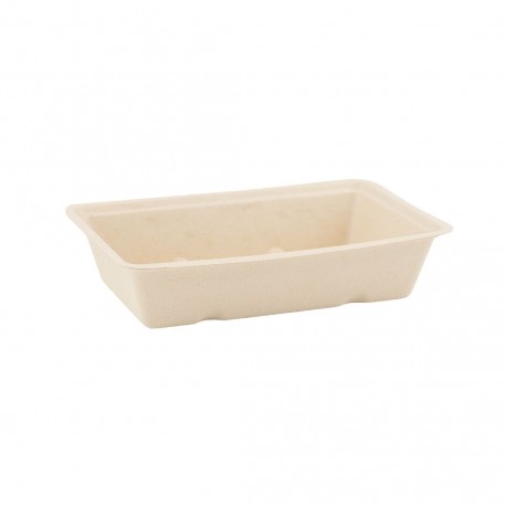 Suikerriet snackbakje A13 bruin 12 x 50 (600 stuks)