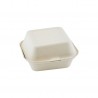Suikerriet hamburgerbox 450ml/150x150x84mm bruin 10 x 50 (500 stuks)