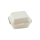 Suikerriet hamburgerbox 450ml/150x150x84mm bruin 1 x 50 stuks
