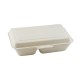 Suikerriet menubox 24x16x6cm/1000ml bruin 2-vaks 1 x 50 stuks