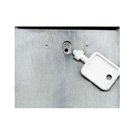 Santral sleutel wit kunststof