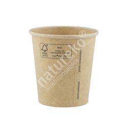FSC® kraft/PLA koffiebeker 7oz/210ml/73mm 2000 stuks