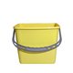Materiaalwagen emmer kunststof 5 ltr.geel
