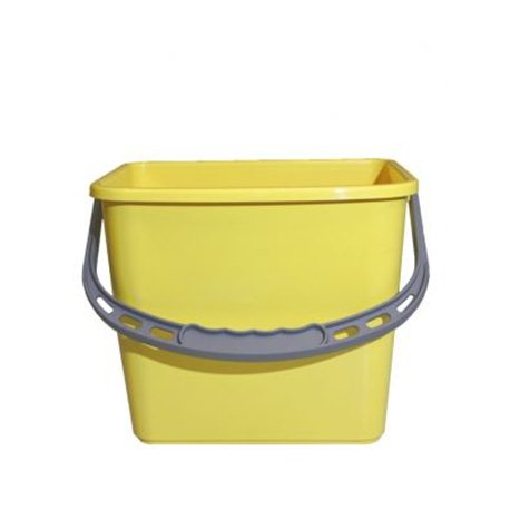 Materiaalwagen emmer kunststof 5 ltr.geel