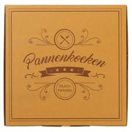 Pannenkoekendoos bruin aluminium (100 stuks)