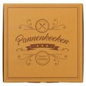 Pannenkoekendoos bruin aluminium (100 stuks)