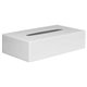 Witte rechthoekige tissue box