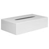 Witte rechthoekige tissue box