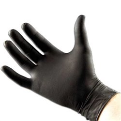 Zwarte nitril wegwerphandschoenen, ongepoederd (100 stuks) – Maten: XS t/m XXL