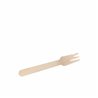 FSC® houten snackvork met snijrand 140 mm (Doos: 2.000 stuks)