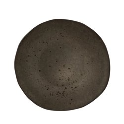 Q Authentic Stone Black bord 21 cm (per 6 stuks)