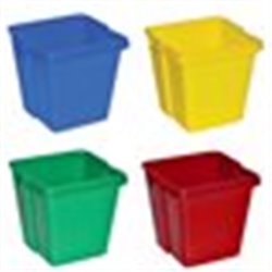 Werkwagen emmer 4 liter kleurgecodeerd