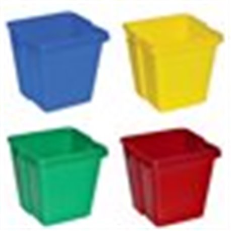 Werkwagen emmer 4 liter kleurgecodeerd