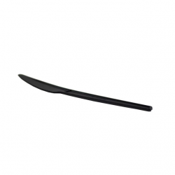 Re-usable CPLA knife 16,8cm black (Box: 1.000 pcs)