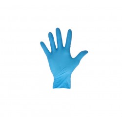 Handschoenen latex Blauw poedervrij - maat M (omdoos 10 x 100 stuks)