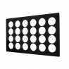Seveerbak 24 gaten plaat zwart