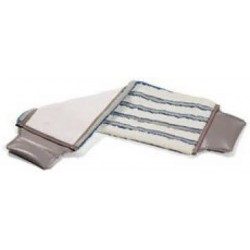 Numatic Mop hang-on microvezel / nylon horizontaal grijs-blauw gestreept.