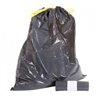 Afvalzak LDPE met trekband,zwart/ grijs, 60/80+5 T50 18 rollen a 15 zakken