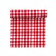 Servetten Tork 509359 1-laags 32x32cm rood/wit geblokt 400st. 1/4 vouw