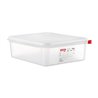 Araven GN 1/2 voedseldoos met deksel 6,5L (4 stuks)