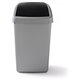 Afvalbak met Swing deksel 50 liter - grijs, zwart