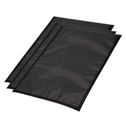 Vacuumzakken ZWART zijlas 150x300 mm - Doos: 100 stuks