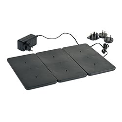 LED multi laadstation 26 x 39 cm Black voor 6 lampjes - Doos: 2 sets