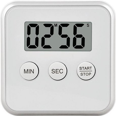 Digitale Kookwekker wit magnetisch met standaard