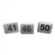 RVS tafelnummer set (1~50)