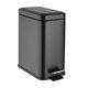 Slanke Pedaalemmer Zwart 5L - Compacte Washroom Prullenbak met Softclose