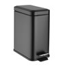 Slanke Pedaalemmer Zwart 5L - Compacte Washroom Prullenbak met Softclose