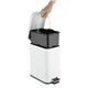 Slanke Pedaalemmer Wit 5L - Compacte Washroom Prullenbak met Softclose