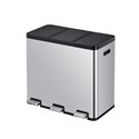 Essential 1 Recycler Pedaalemmer 3 x 20 Liter – Mat RVS