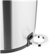 Ronde Pedaalemmer 6 Liter – Geborsteld Staal