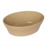 Olympia ovale aardewerk schalen 16,1x11,6cm - Bruin Steengoed (6 stuks)