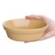 Olympia ovale aardewerk schalen 16,1x11,6cm - Bruin Steengoed (6 stuks)